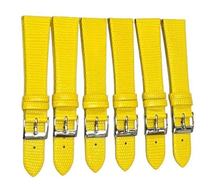 Best Quality Watch Bands Genuine Leather Lizard Grain Flat 12- 24mm
