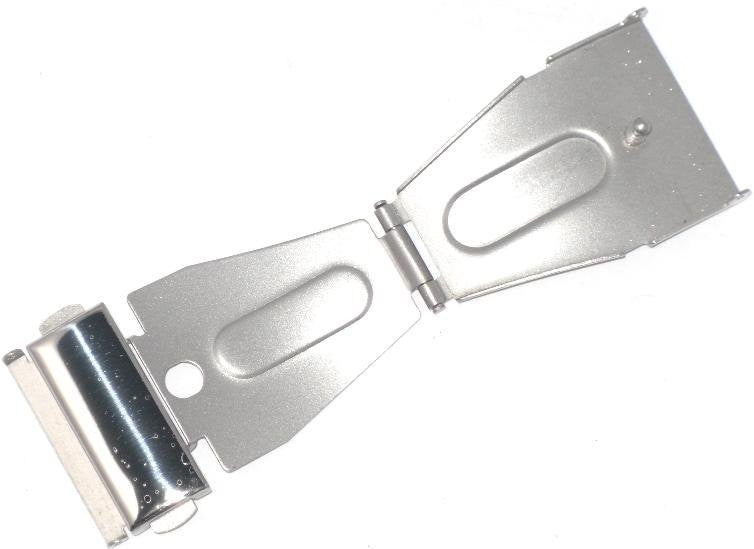 Watch Band Clasp/Buckles with Push Button in Silver-Tone Color Sizes 7mm-30mm