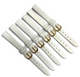 (set of 6)11mm white color Flat Genuine Leather Watch Band Strap