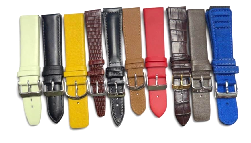 LOT OF 10 WATCH BANDS MIX SIZE STYLE AND COLORS 18/20mm