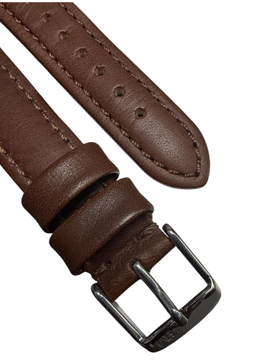 18mm Brown color Genuine Leather Watch Band