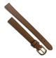 TAN 10MM FLAT LEATHER STRAP BAND FOR WATCH gold Buckle