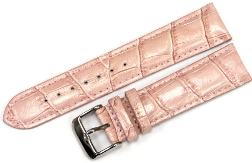 Watch Band Genuine Leather 16,18,20,22,24MM Pink Padded (Excellent Quality)