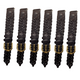 12MM, LOT OF 6 WATCH BANDS BRAIDED BROWN GENUINE LEATHER