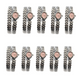LOT OF 10 LADIES FASHION WATCH WITH BRACELET COMBO PINK /BLK/BLUE/PURPLE DIAL