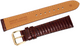 A1-Quality WATCH BAND BROWN GENUINE LEATHER LIZARD GRAIN 24MM