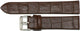 Watch Band D Brown Genuine Leather Alligator Grain (Flat) 20MM  for Men Watches