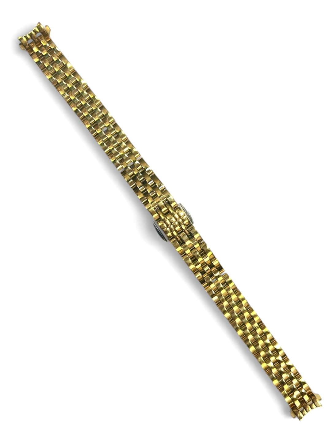 Top Quailty,Stainless steel Gold-tone Curved end Band for Highend Watches-11mm