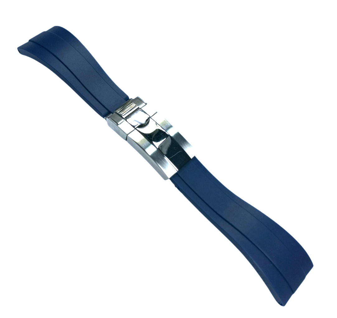 ROLEX Blue OYSTERFLEX Watch Band 21MM Fit SUBMARINER, Rolex Deepsea & others