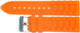 24 MM Soft Silicone Orange Sports Watch Band for Men and Women Watches