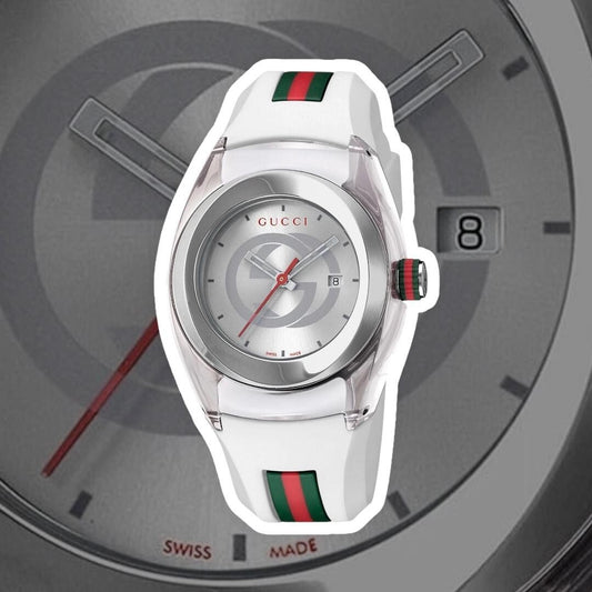 GUCCI SYNC YA137103 Men's Watch – White Dial, Quartz Movement with Original Box