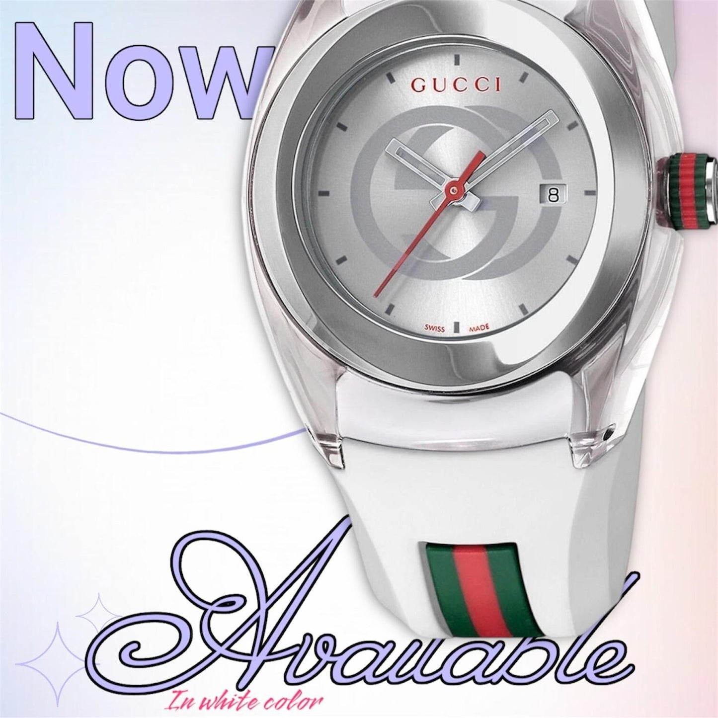 GUCCI SYNC YA137103 Men's Watch – White Dial, Quartz Movement with Original Box