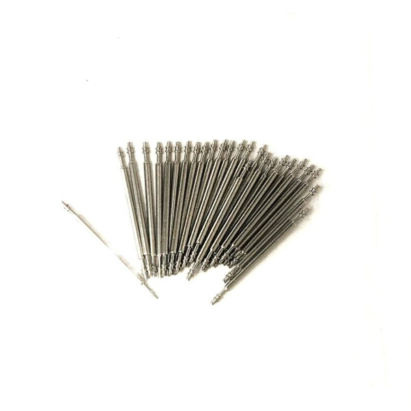 25pcs Stainless Steel Watch Band Spring Bars Strap Link Pin 17mm Thickness 1.0mm