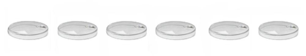 Lot of 6pcs Plastic(Acrylic) Watch Crystals ROLEX Cyclop 144 Fit 76100,79090