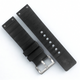 23mm Black Silicone Rubber Watch Band Strap for Cartier | Sport Style
