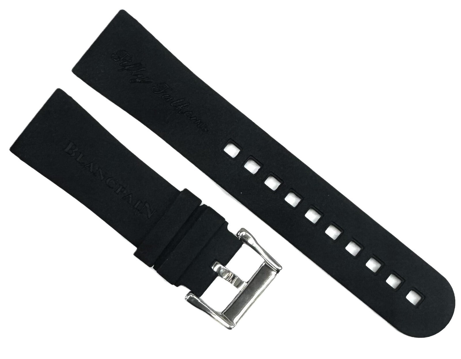 23x20 mm High-Quality Replacement Rubber Watch Band for BLANC PAIN Watches