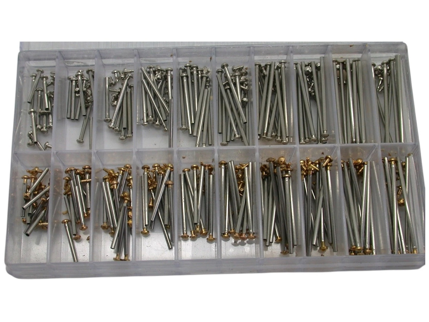 200PCS Stainless Steel Push-In Spring Bars – Watch Band Pins Kit (10–28mm)