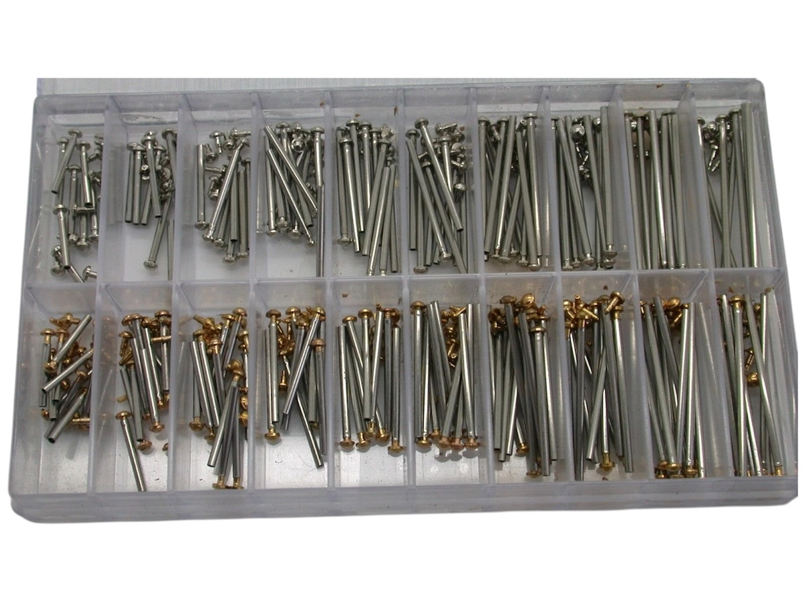 200PCS Stainless Steel Push-In Spring Bars – Watch Band Pins Kit (10–28mm)