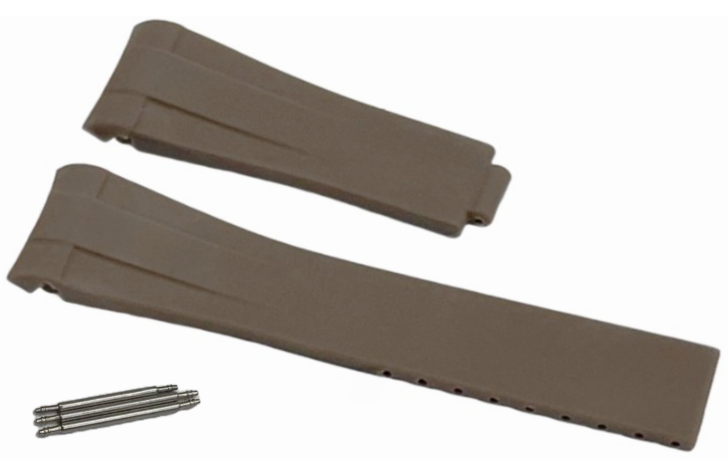 ROLEX BROWN Rubber Watch Band 20MM Fits DateJust SUBMARINER GMT DAYTONA EXPLORER