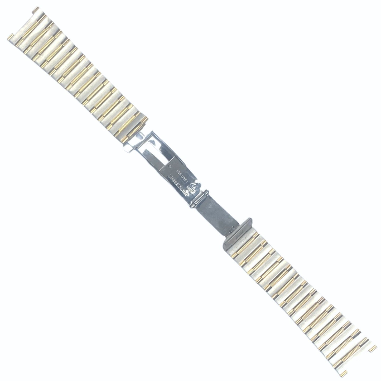 OMEGA 1551/861 Steel Watch Band - 23mm with 14mm Lug Fit - Two Tone(Gold&Silver)