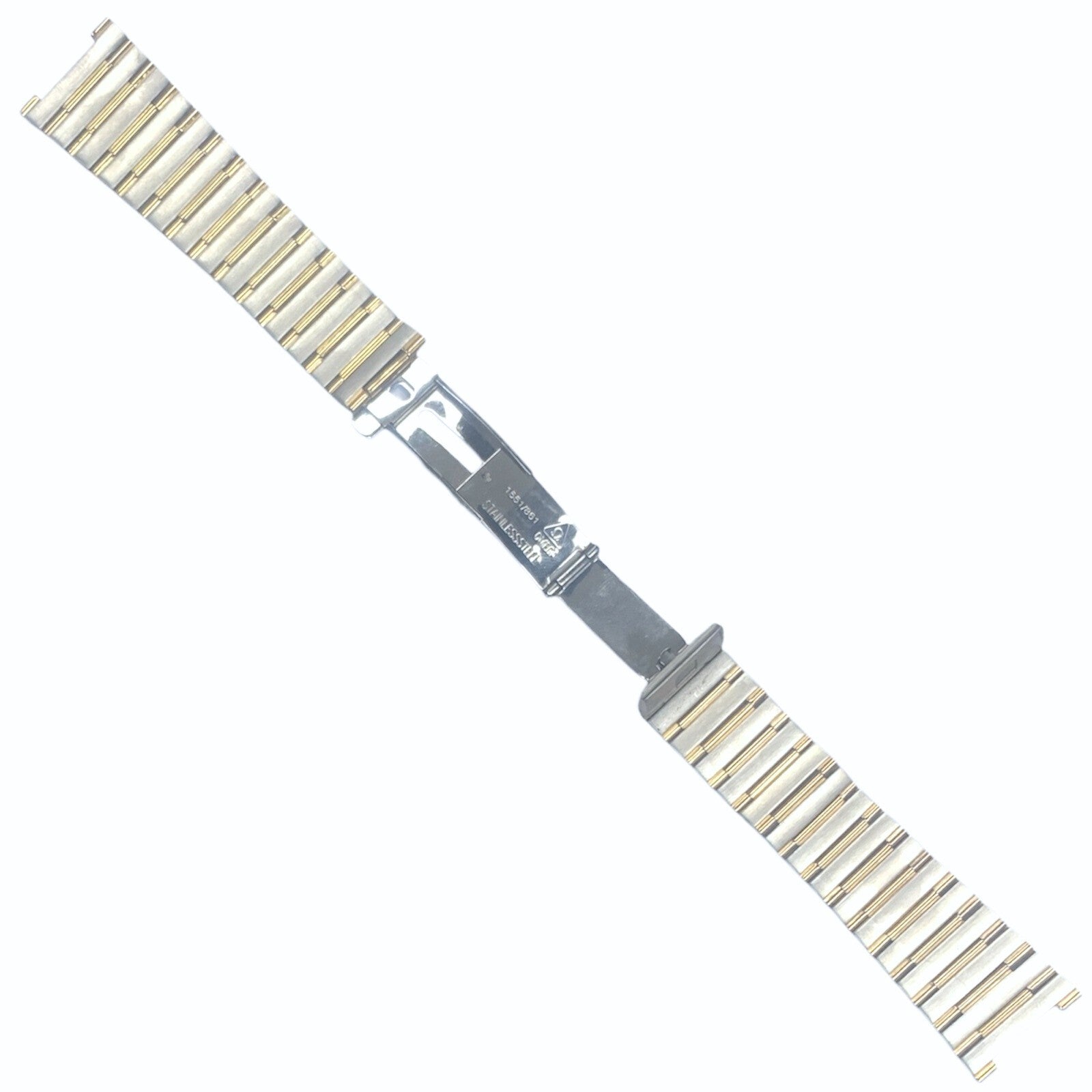 OMEGA 1551/861 Steel Watch Band - 23mm with 14mm Lug Fit - Two Tone(Gold&Silver)