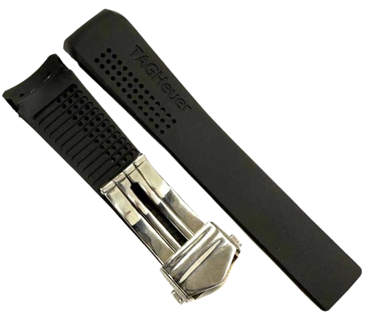 Tag Heuer Replacement Watch Band 22mm RUBBER STRAP WITH BUCKLE