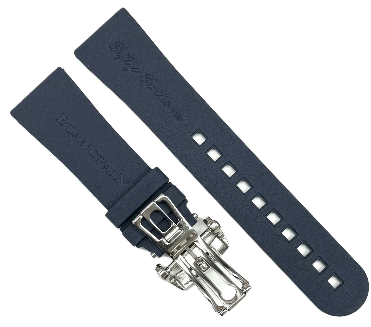 23x17 mm High-Quality Replacement Rubber Watch Band for BLANC PAIN Watches