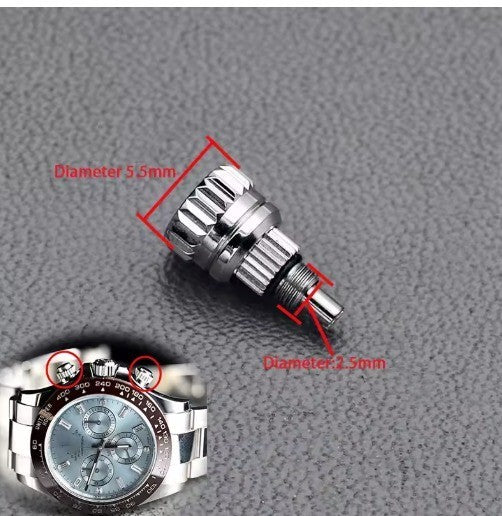 Crown Screw Pusher Fit Daytn Rlx Watch Case 116500 116520