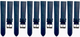 Set of 6PCS Multi-Color Watch Band Size (16✖14)mm Stitched Plain Leather Strap