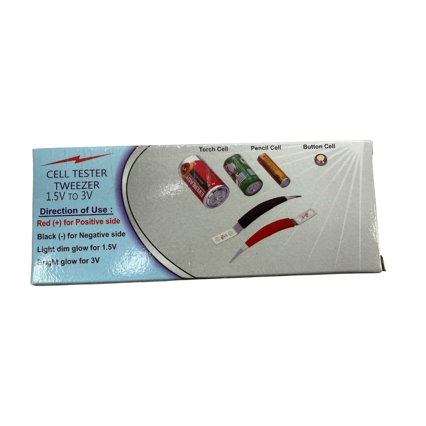 Battery Testing Tweezer, For 1.5V to 3V Batteries
