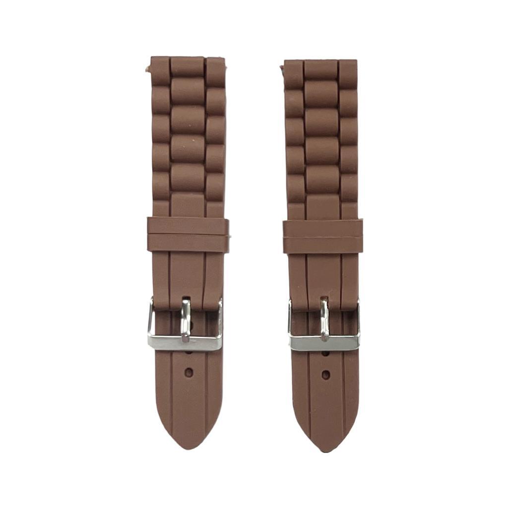 Premium Quality Soft Silicone Rubber Textured Sport Watch Band 18mm & 22mm