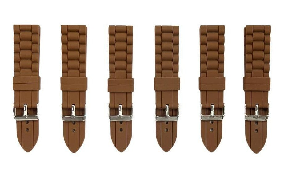 Premium Quality Soft Silicone Rubber Textured Sport Watch Band 22mm&24mm