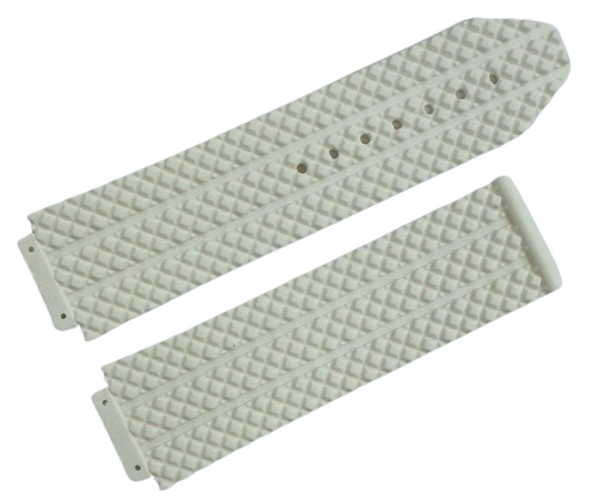 High Quality 26mm Rubber Watch Strap White Color fit to Hublot Big Bang