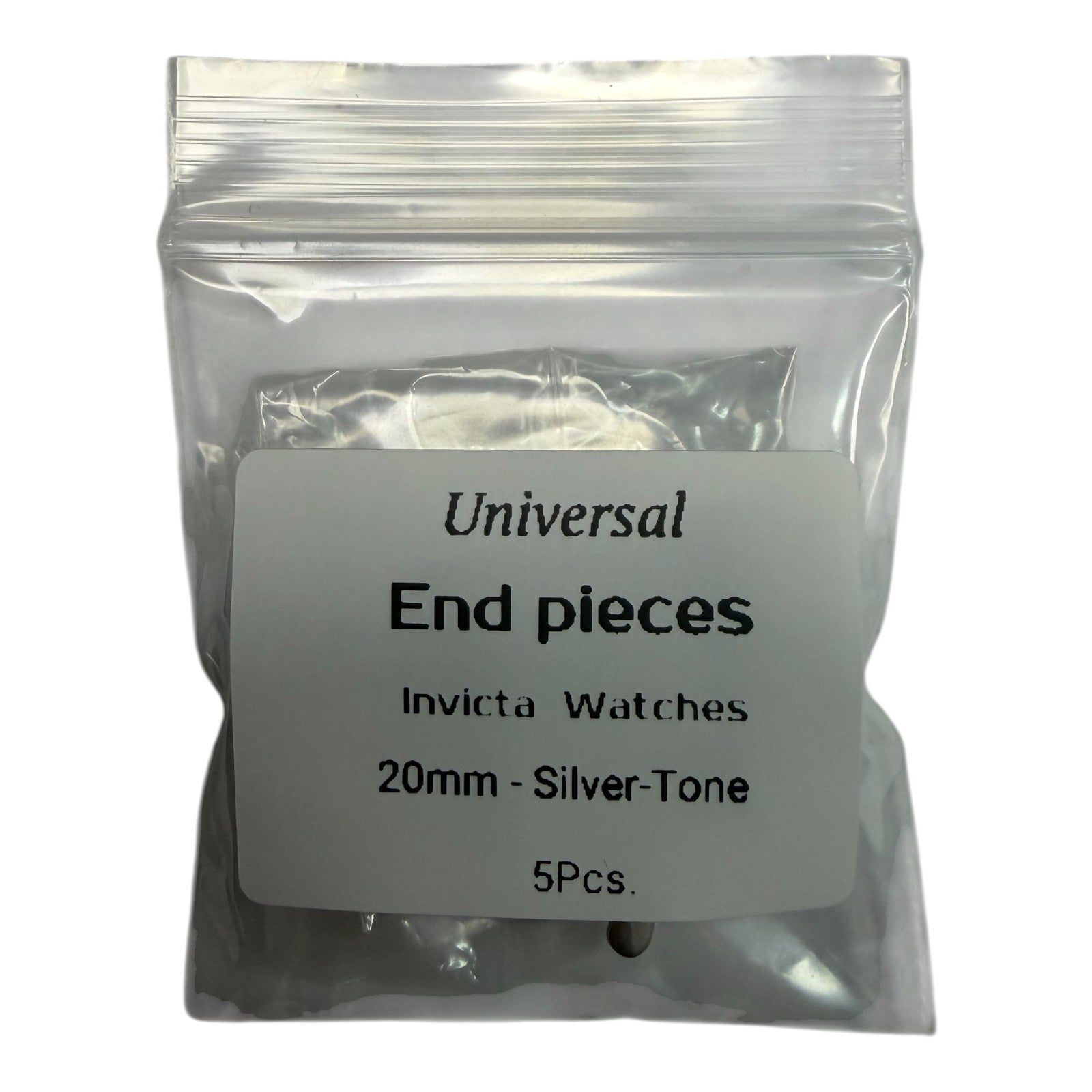 Invicta Silver Tone Watch Band End Piece Curved Fit – 20mm (Pack of 5)