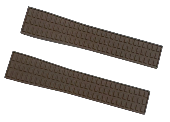 High Quality Rubber Watch Strap Brown Color fit to PATEK P Aquanaut 19x16m