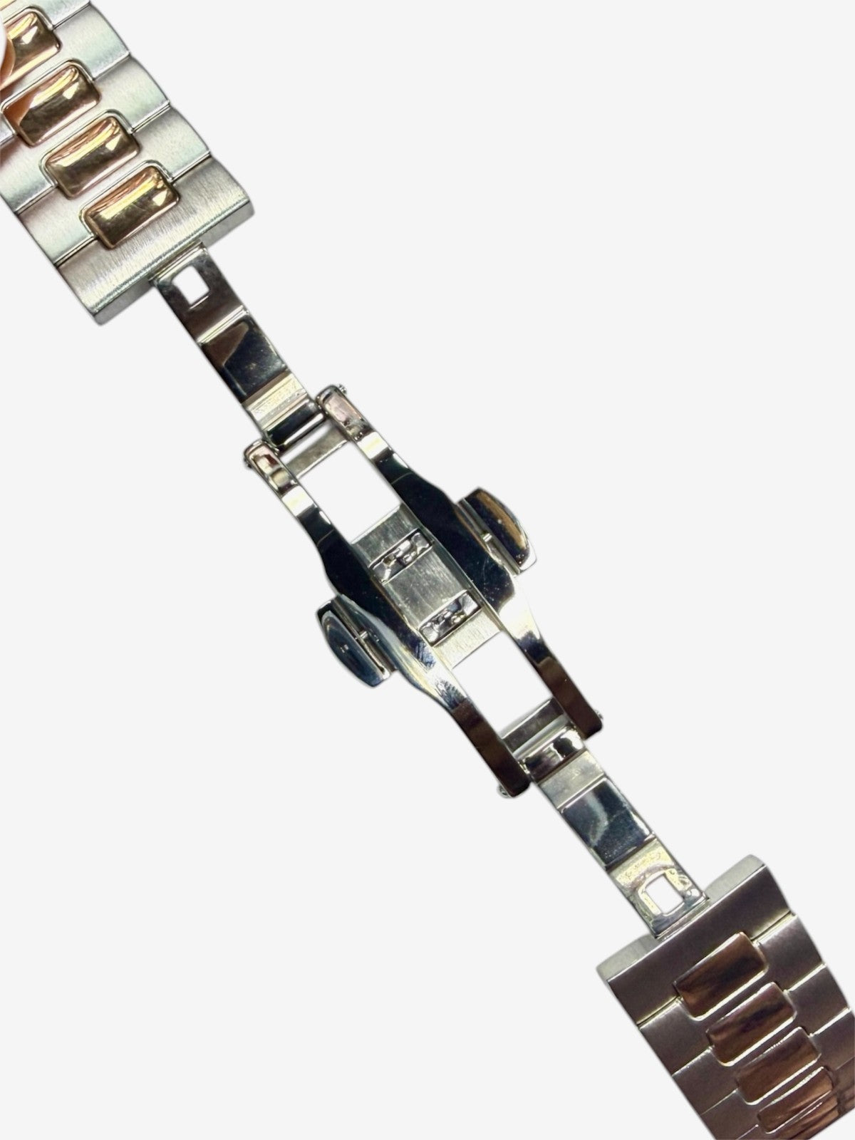 25mm Stainless Steel Rose Gold 2 Tone Watch Band Suitable for Patek Philippe