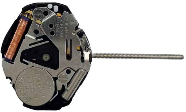 Hattori VX50 2H Seiko Quartz Watch Movement Overall Height 3.3mm