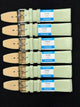 6 piece plain light green genuine leather band