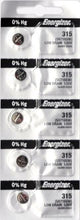 Energizer 315 Watch Cell Batteries SR716SW SILVER-OXIDE New Sealed (20 Pcs.)