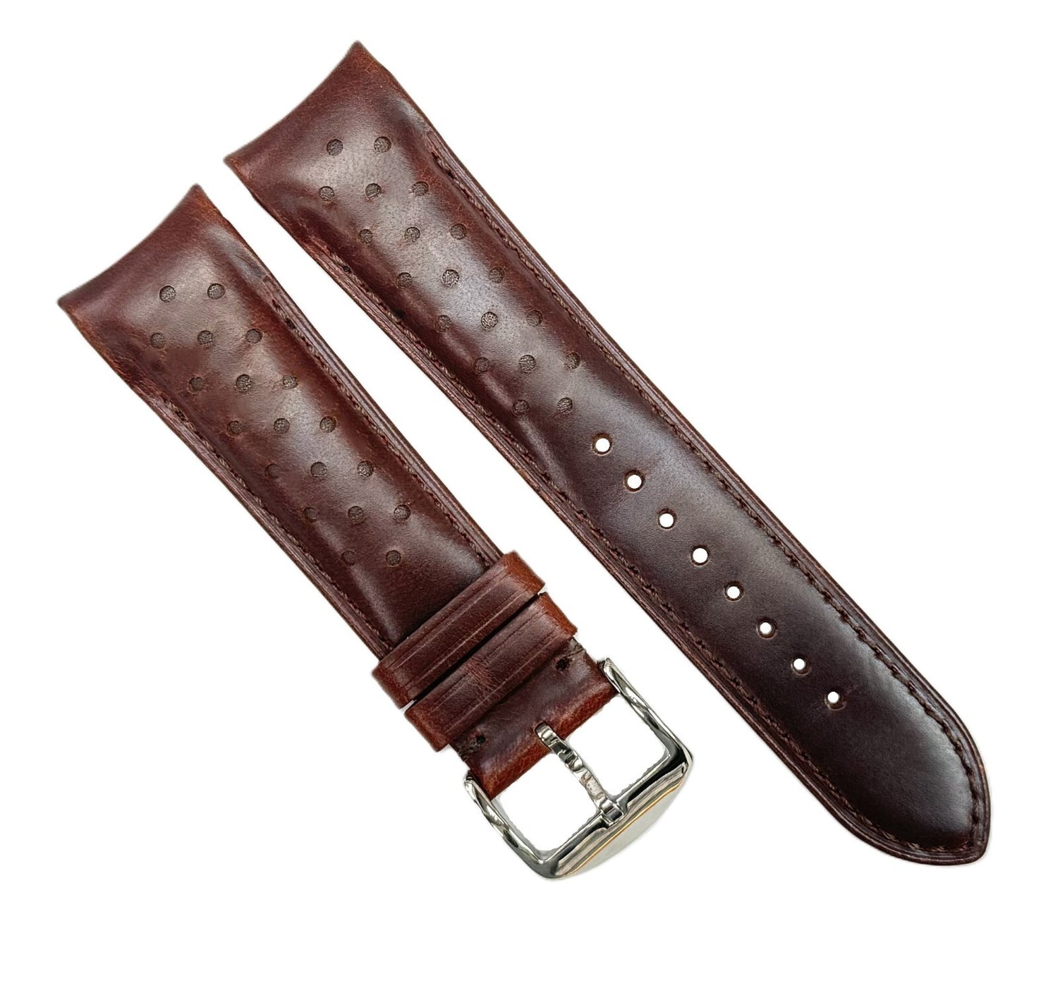 20mm Genuine Leather Brown Color Watch Band for Citizen CA