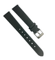 Satin Watch Bands w Quick Release pins Black (12mm, 14mm, 16mm, 18mm, 20mm)