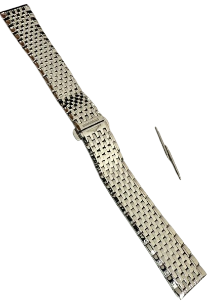 18mm Silver Stainless Steel Watch Strap – Replacement Band for Longines Watches