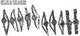 10pcs Set Women's Fashion Steel Band A04 Quartz Multi-Design Watch Bracelet