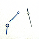 ORIGINAL SET OF 3 HANDS BLUE COLOR FOR LONGINES L8.111 CAL:2000