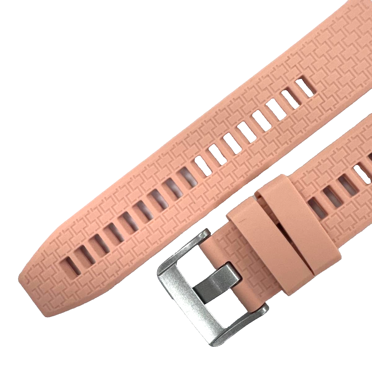 22 MM Rubber Silicone Sports Watch Band Quick Release Pin Pink Color