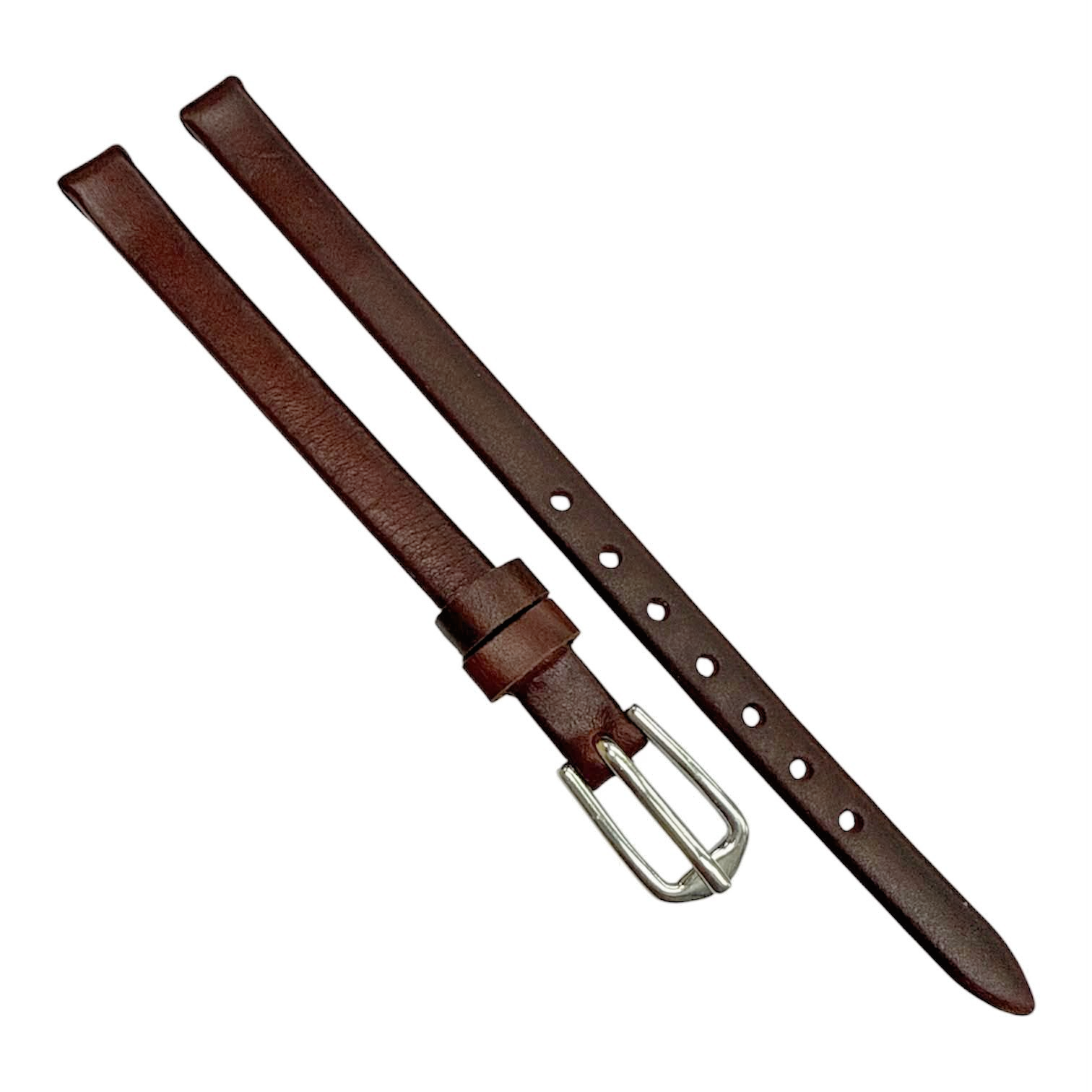 6mm Genuine Leather Watch Band – Dark Brown(Hot Ladies Size)