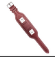 18mm Genuine Leather Red Watch Band Compatible with Fossil & Guess Watches