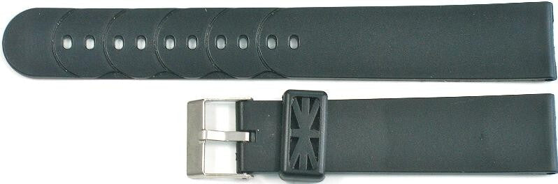 Watch Band Black 1110 18 mm Seiko, Citizen Diver Sports Watches