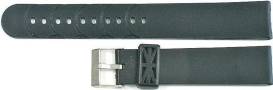 Watch Band Black 1110 18 mm Seiko, Citizen Diver Sports Watches