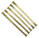 5 Pcs of 8-11MM GOLD Color Herringbone Pattern Stretch Band for Ladies Watches